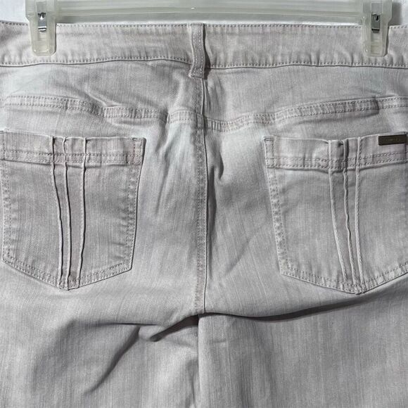 Chico’s So Slimming Beige Stretch Straight Jeans Size 3 (L 16) Regular - Picture 6 of 13